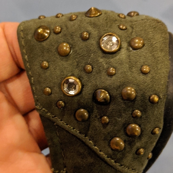 Olive green Express flats - Picture 4 of 5